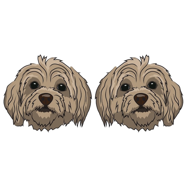 Terripoo Dog Decal, Dog Lover Decor Vinyl Sticker